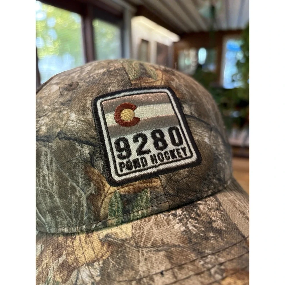 9280 Pond Hockey Hat Keystone Colorado Realtree Camo Adjustable Cap Colorado‎